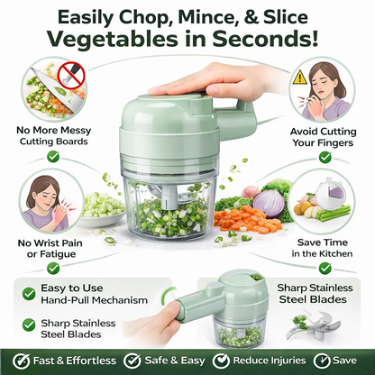 “From frustration to flow: prep, chop, and clean in seconds.”