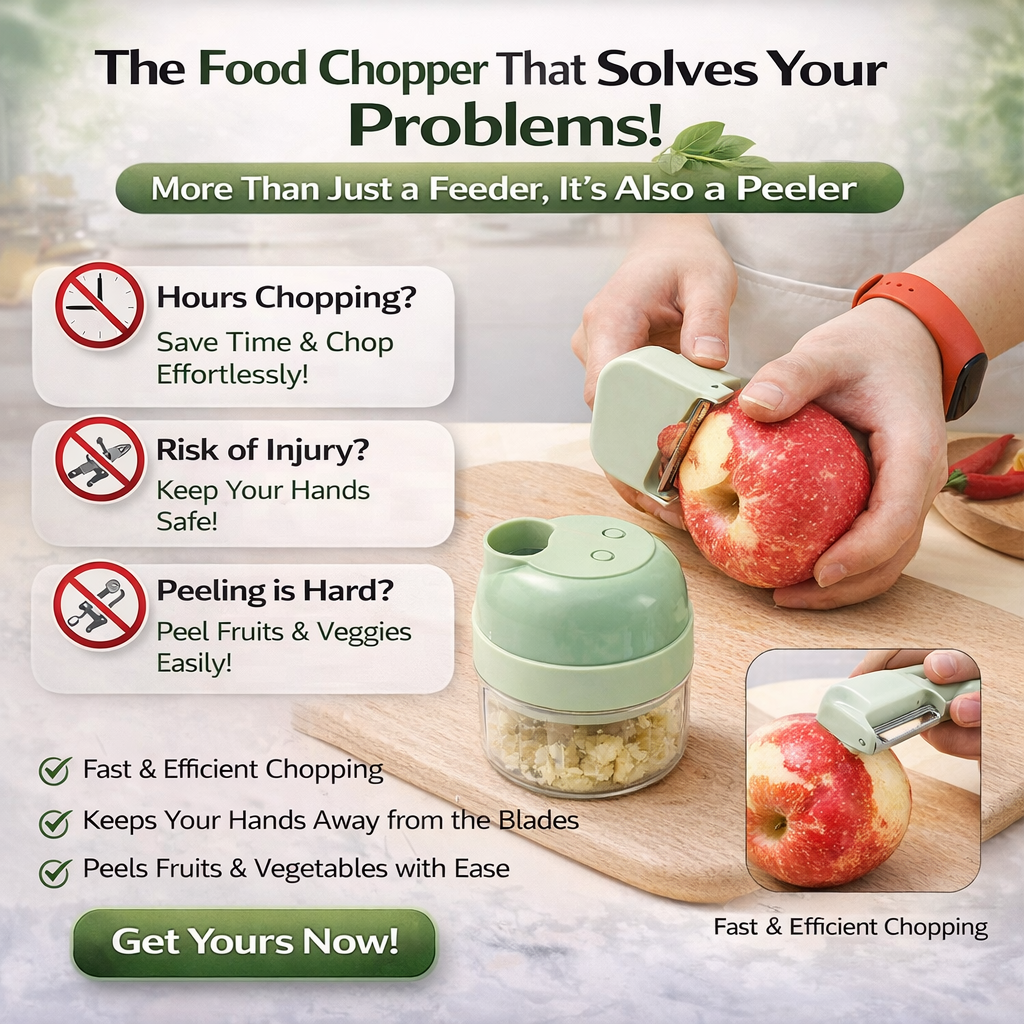 “From frustration to flow: prep, chop, and clean in seconds.”