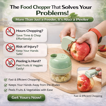 “From frustration to flow: prep, chop, and clean in seconds.”