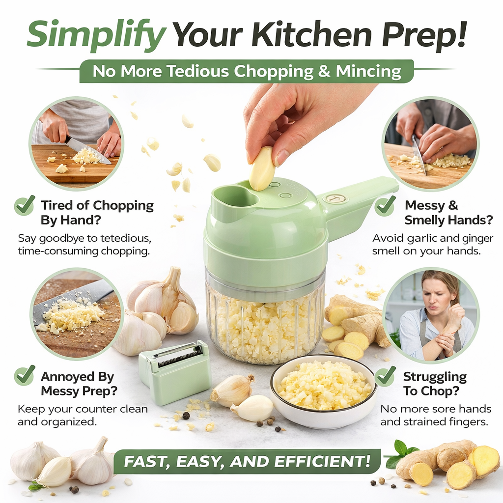 “From frustration to flow: prep, chop, and clean in seconds.”